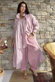 Nonni Gingham Classic Barrel Pant Deep Rose